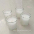 New Product glass holder white filled votive candles wholesale